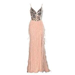 Cult Moda - Mirror Fragment Corset Maxi Gown - FR 42